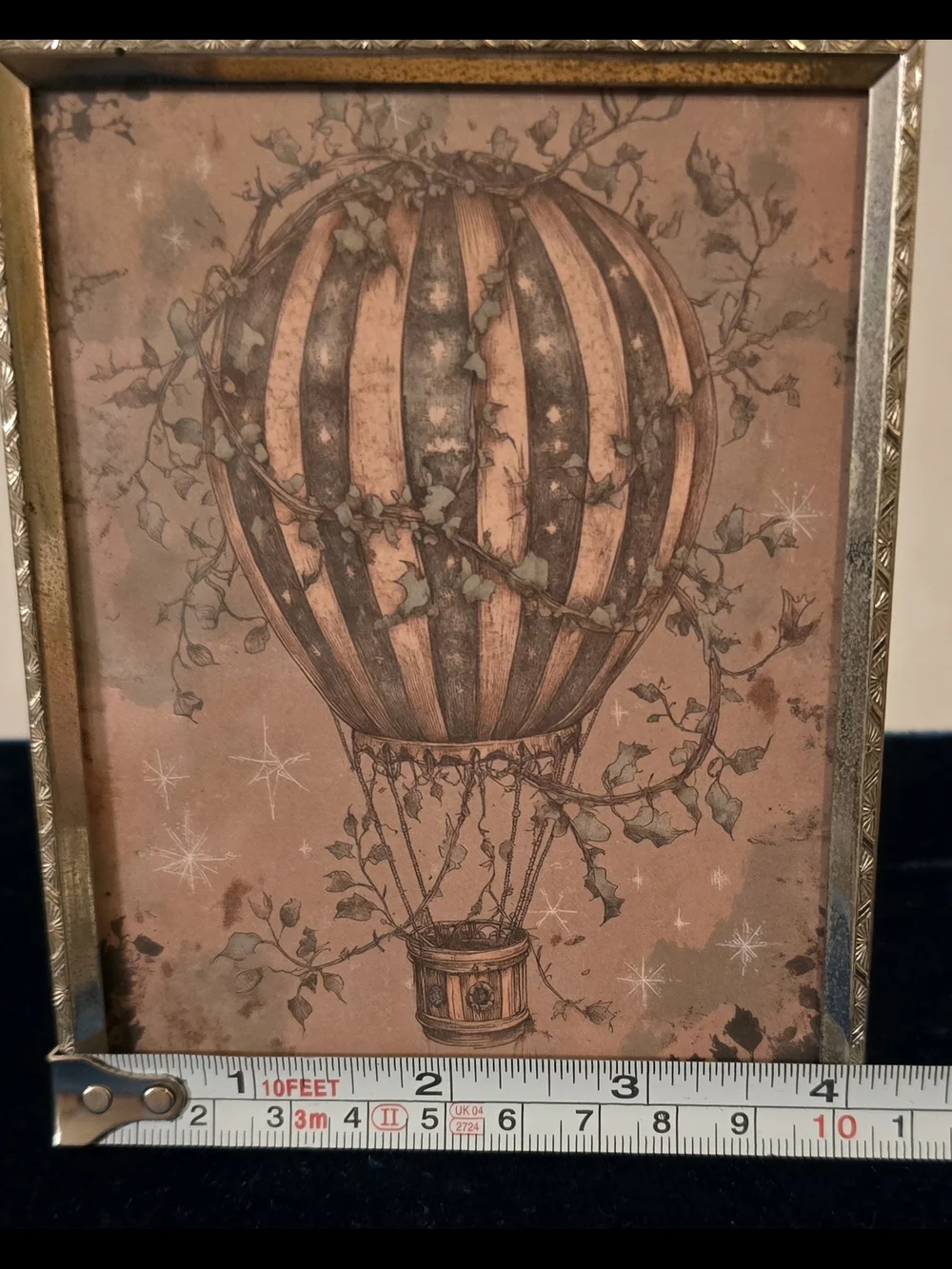 Vintage Carr Craft Metal Picture Frame Style 120 Art Deco Pattern 3.5